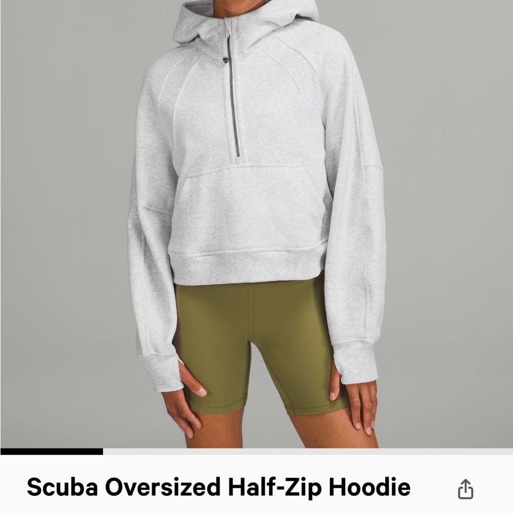 Lulu lemon scuba oversized half zip hoodie.